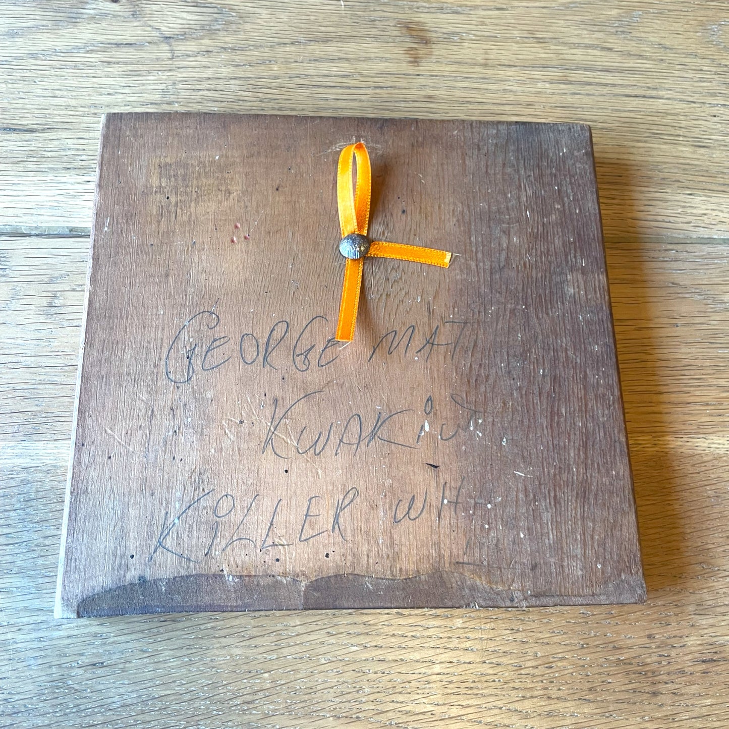 Signed C20 Kwakiuti Wood Mat