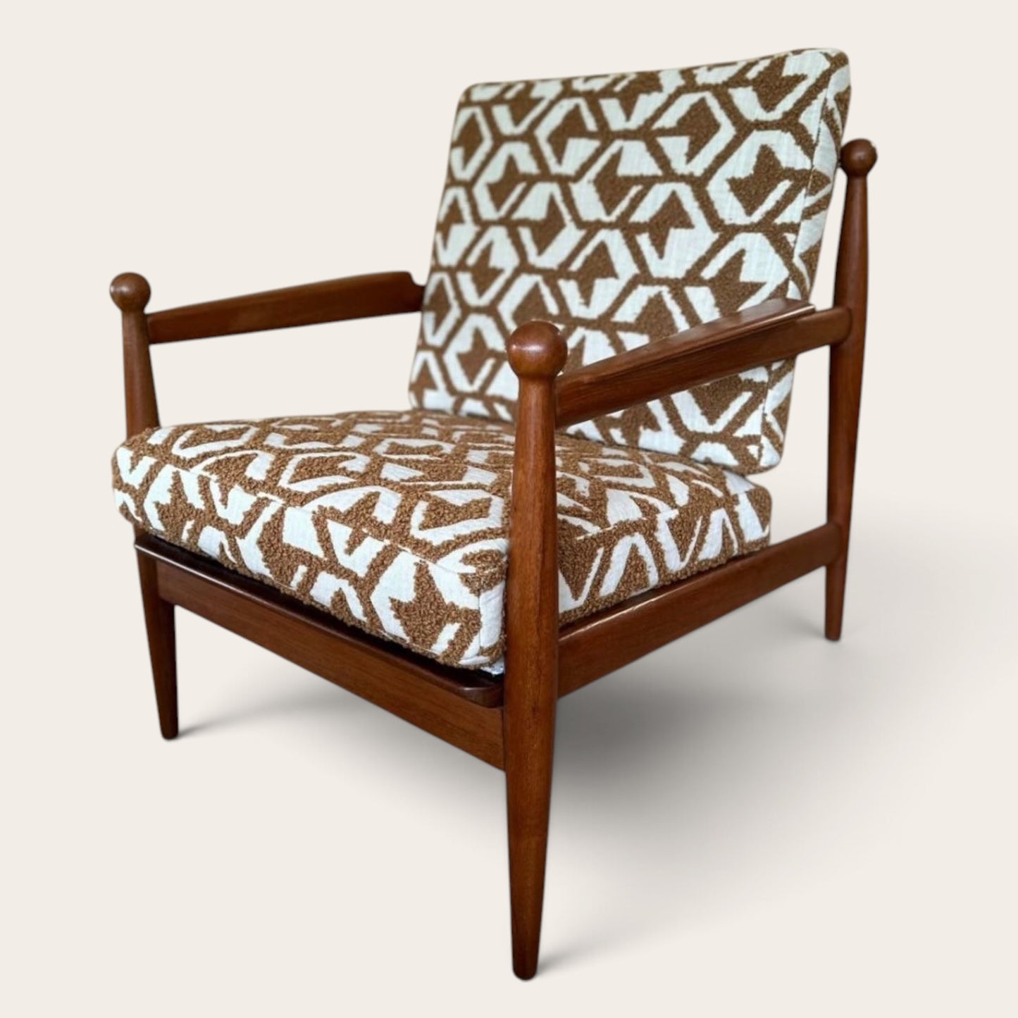 Pair Of Danish Teak Armchairs