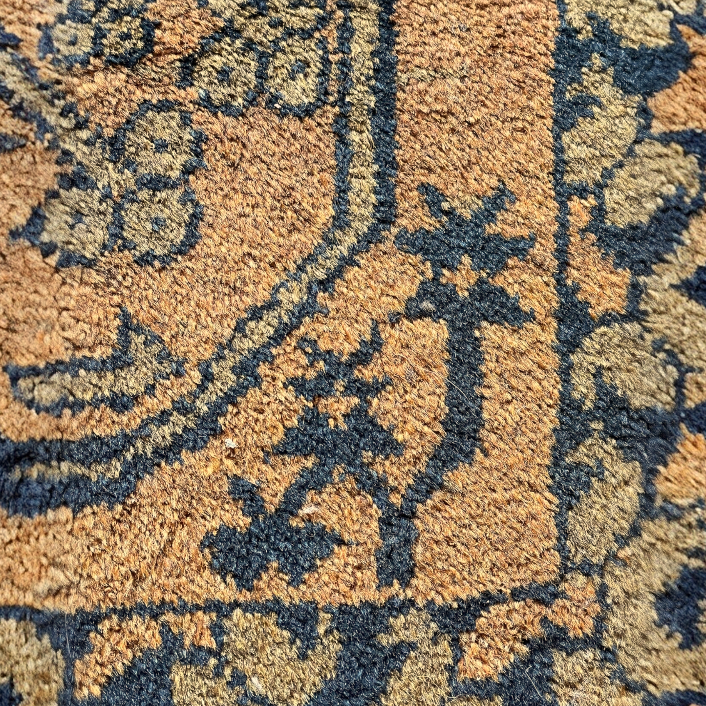 1960s Golden Afghan Rug