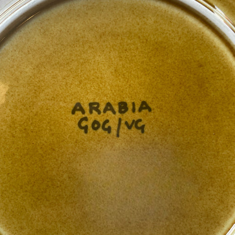 Arabia Brown Apple Plate