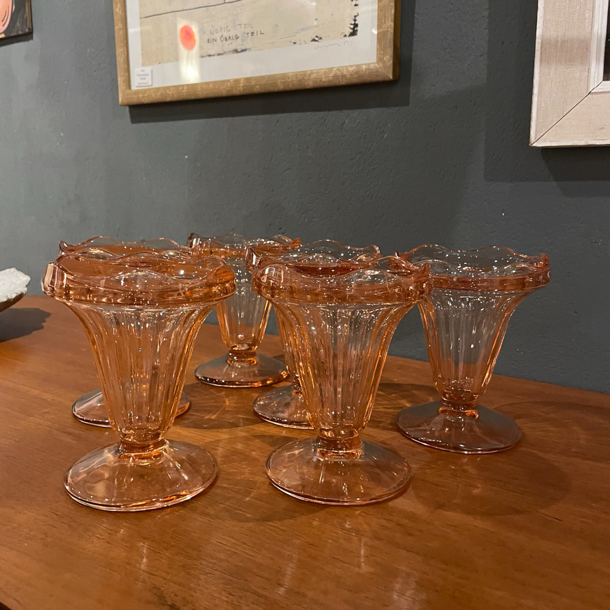 French Ice Cream Glasses