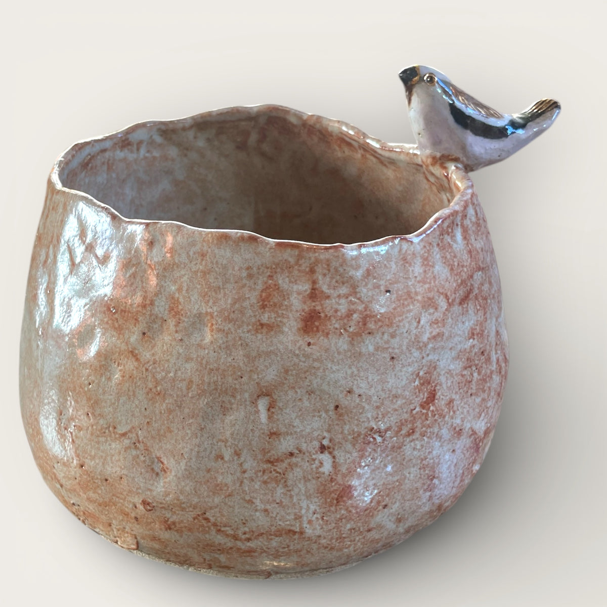 Handmade Ceramic Bird Vase