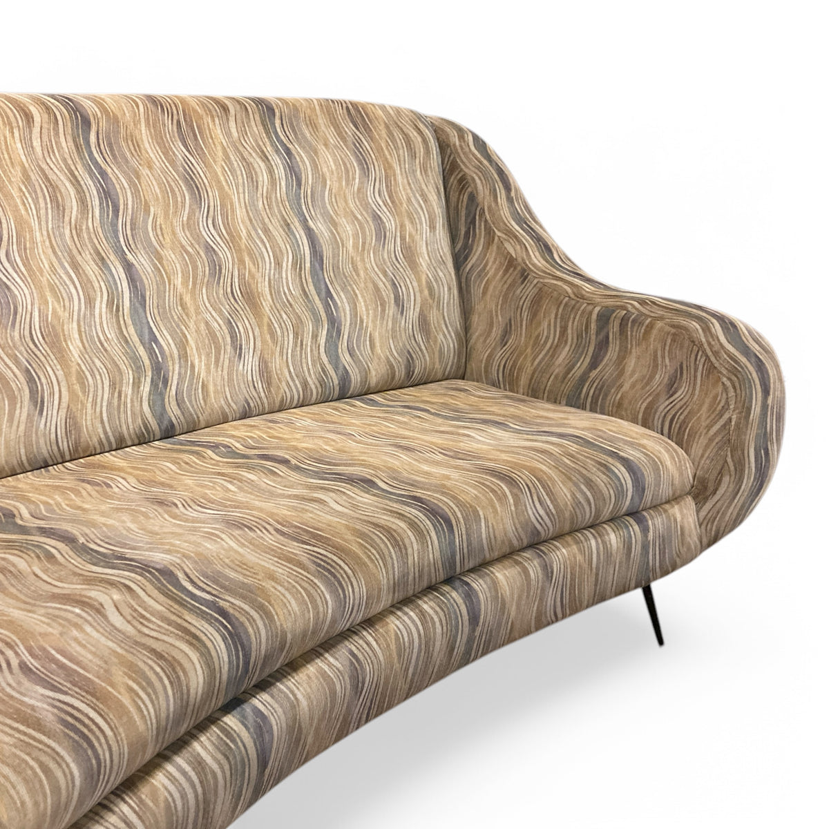 Fifties Curved Italian Sofa
