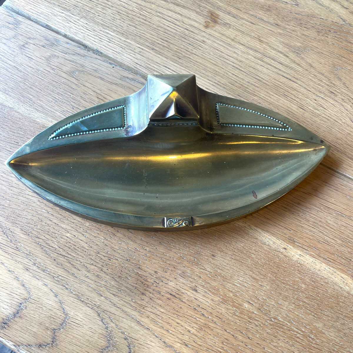 Art Nouveau Brass Desk Set