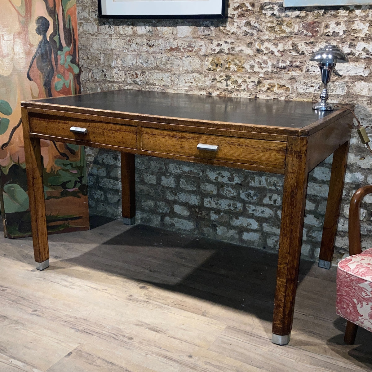 Midcentury Oak Desk