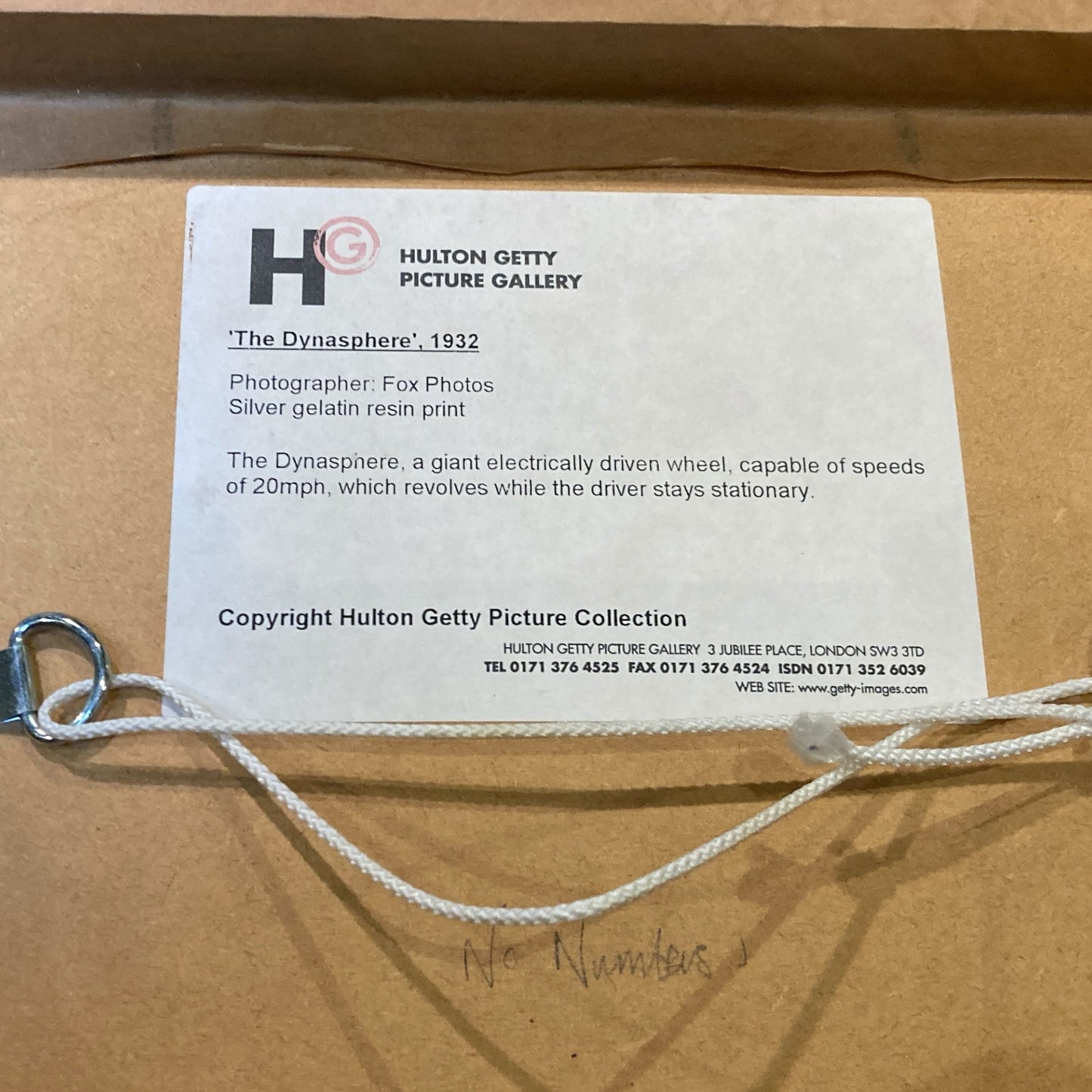 The Dynasphere Gelatin Print