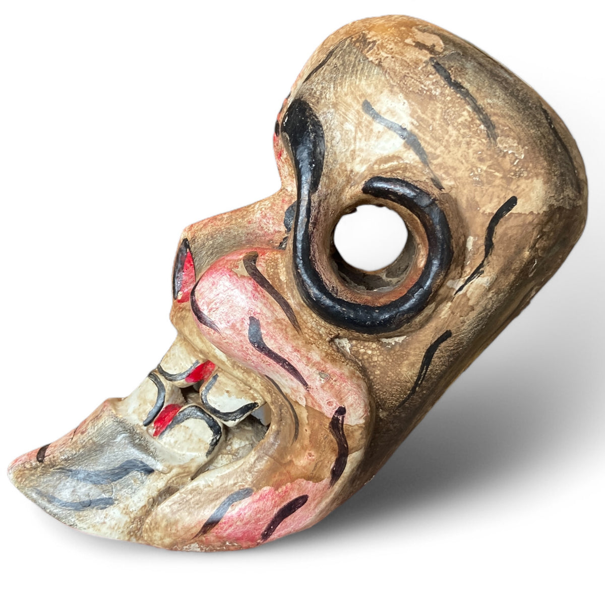 Handmade Wooden Skull Mask