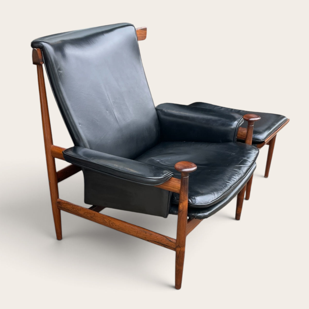 Finn Juhl Rosewood Bwana Chair Set