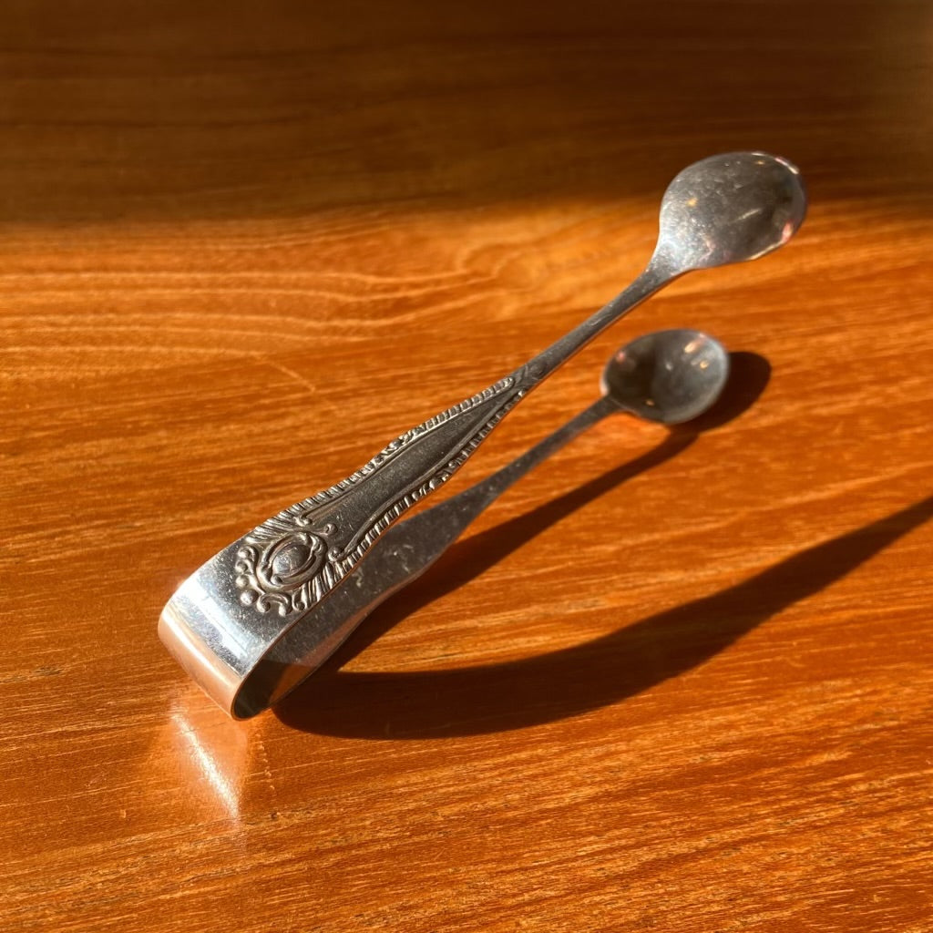 Vintage Silver Sugar Tongs