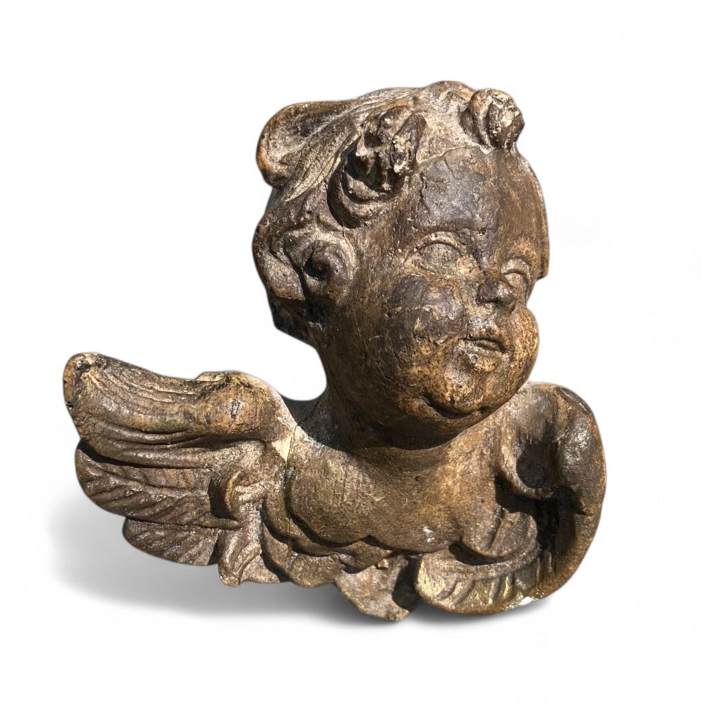 Pair Of Cherub Putti Heads