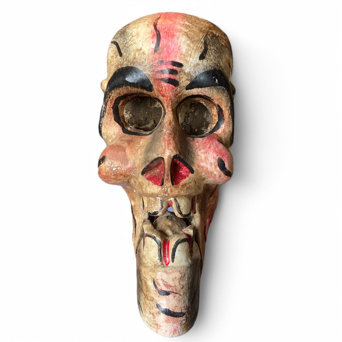 Handmade Wooden Skull Mask