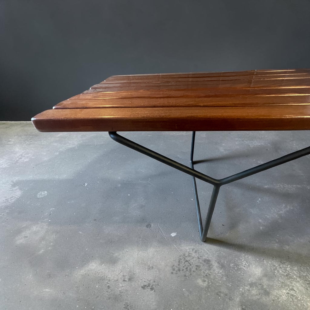 Midcentury Harry Bertoia Bench for Knoll