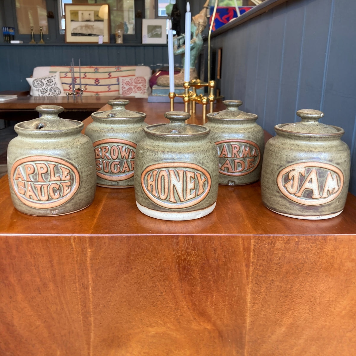 Tremar Pottery Storage Jars