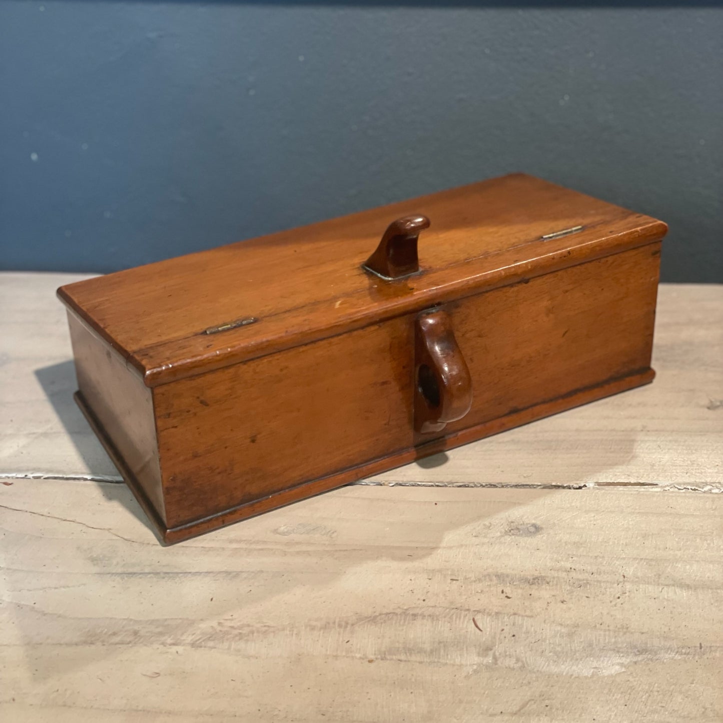 Wooden Shoe Shine Box