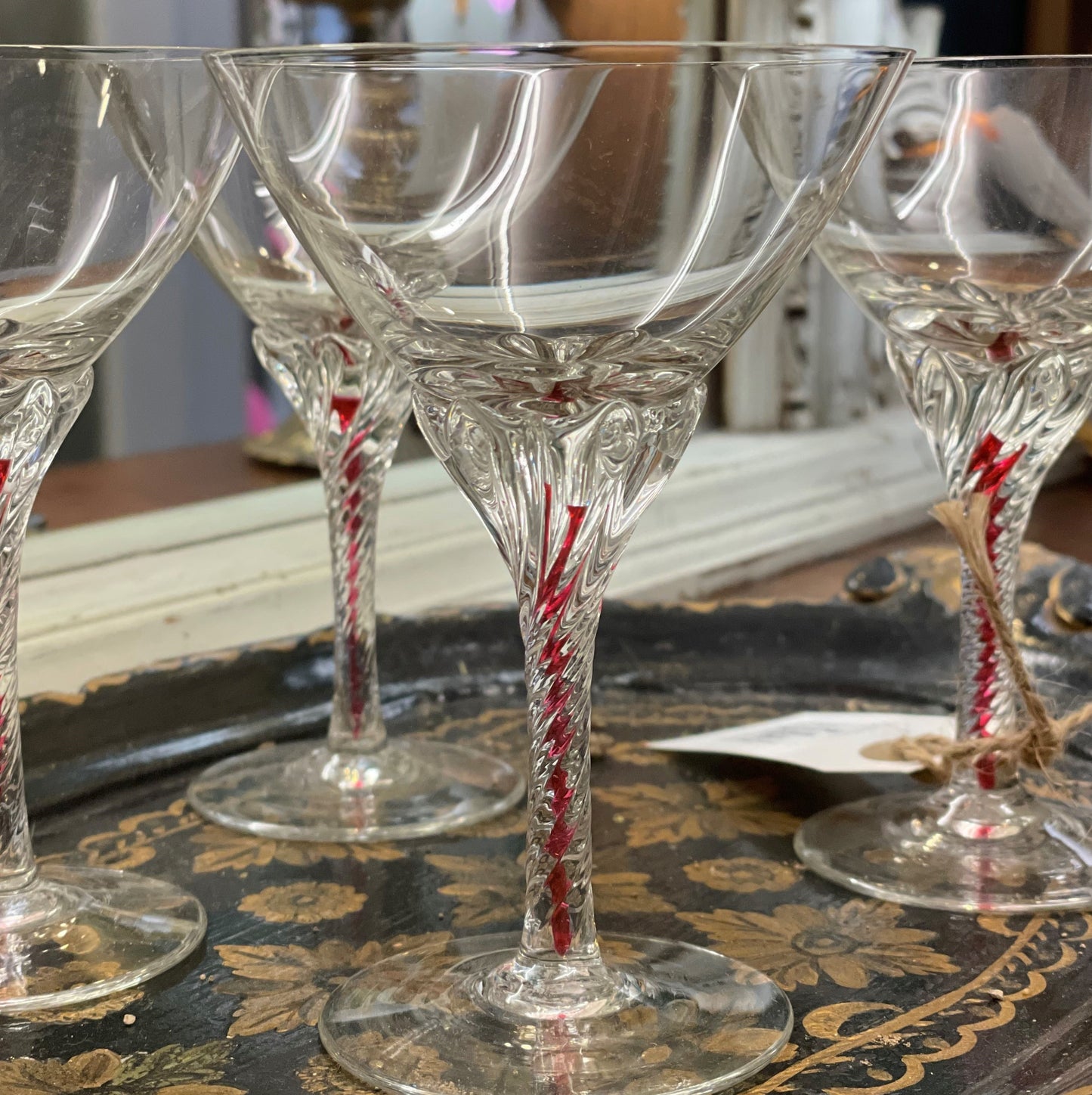 Set Of 3 Air Twist Glasses