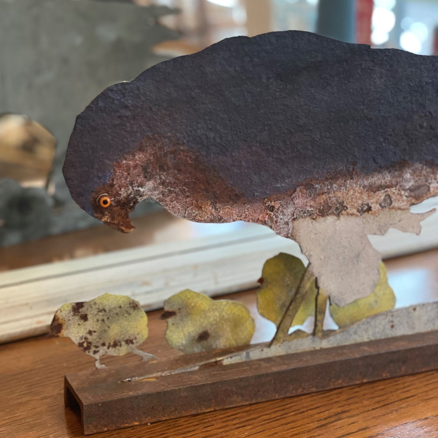 Handcut Zinc Sparrowhawk