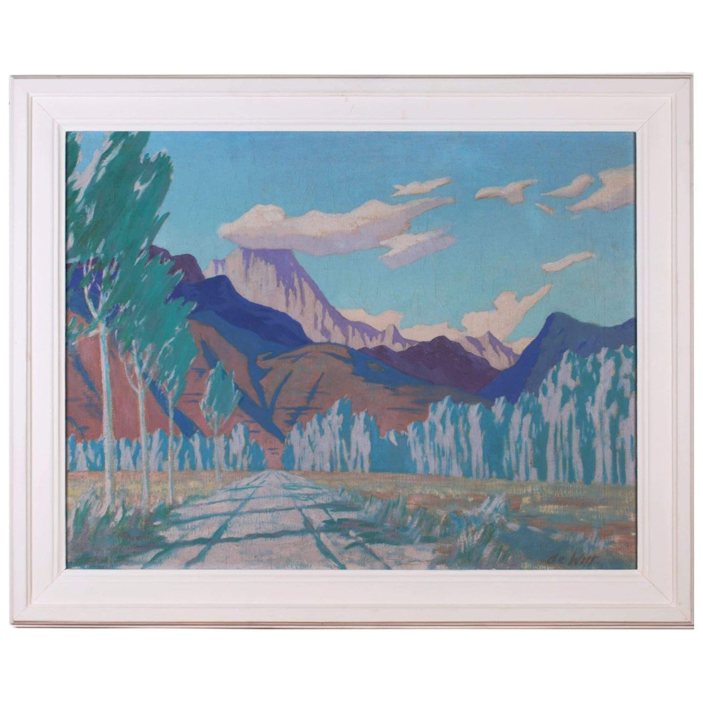 Art - De Witt - Landscape With Mountains And Trees