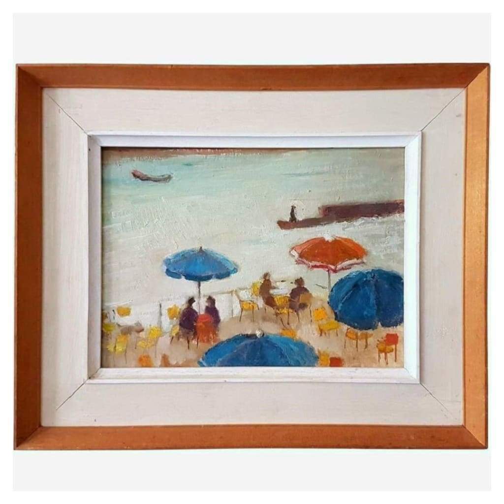 Art - Italian School Oil - On The Zattere (Venice)