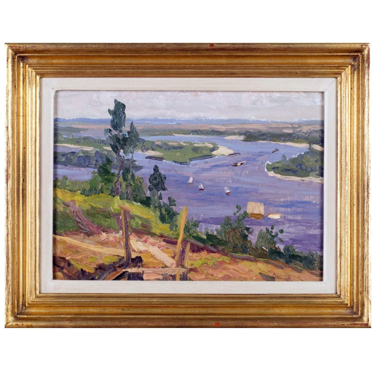 Art - Lysenko, Dnieper River Bank Near Kiev