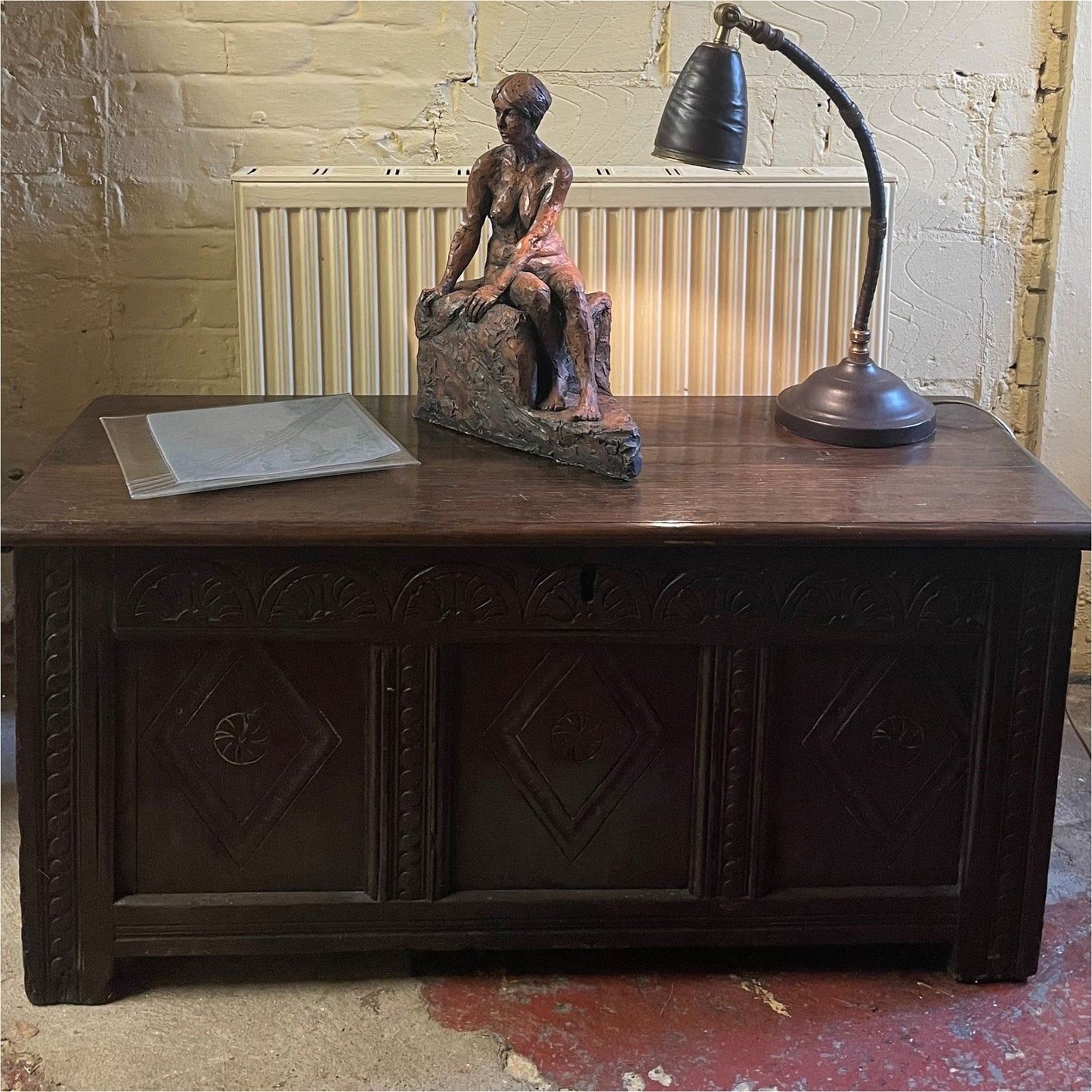 C17th Oak Coffer - Furniture