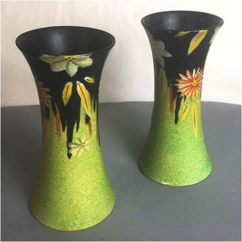 Ceramics - Pair Of Cyples Pottery Vases