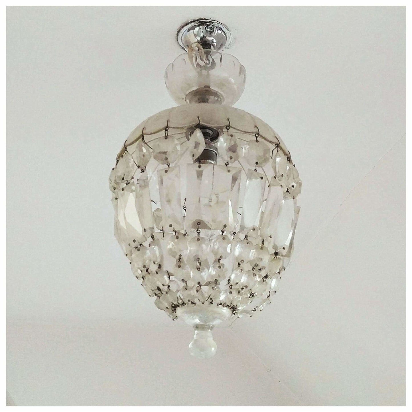 Lighting - Cut Crystal Bag Chandelier