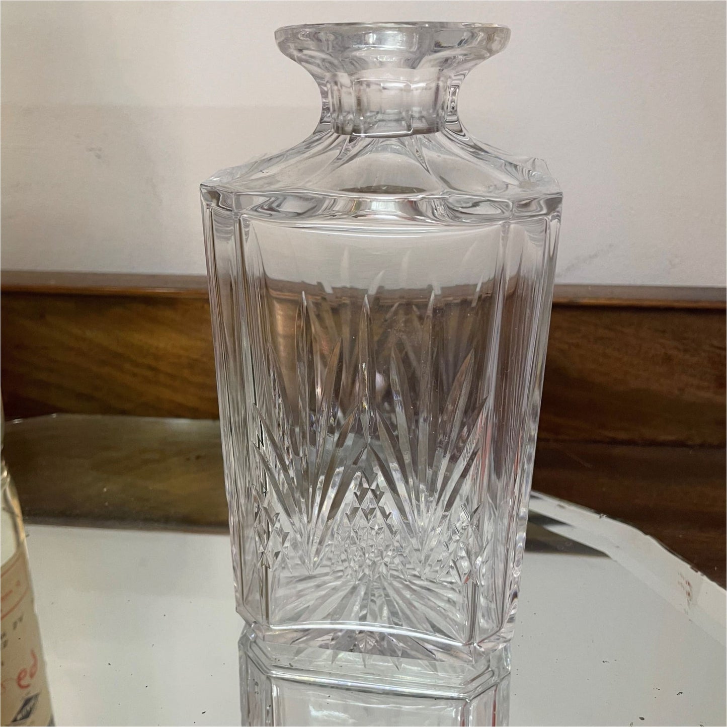 Cut Crystal Whisky Decanter - Glass
