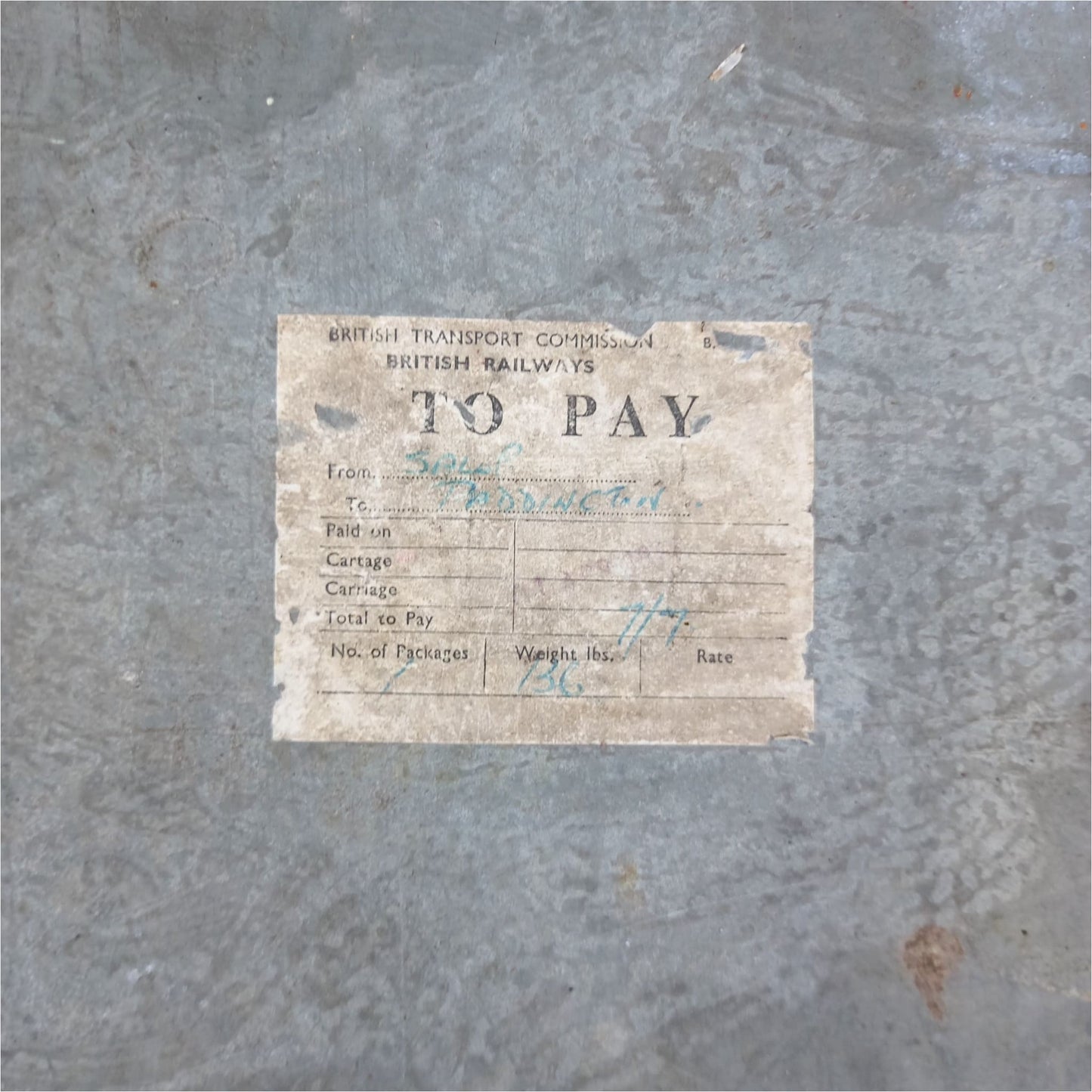 Early C20th Metal Travelling Trunk - Miscellaneous