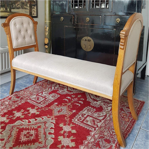 Furniture - Art Deco Oak Window Seat