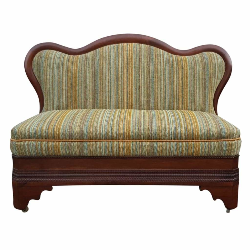 Furniture - Early C20th Dutch Walnut Framed Banquette