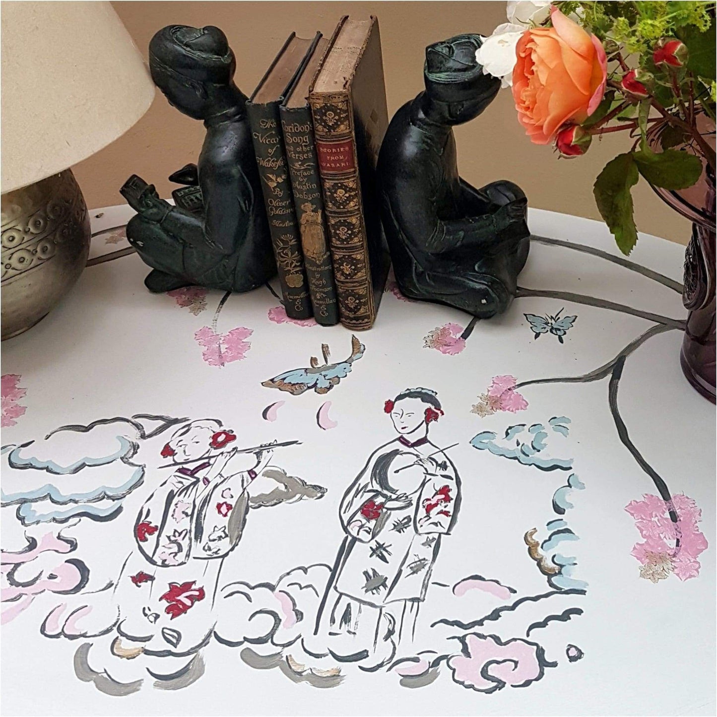 Furniture - Painted Mahogany Table