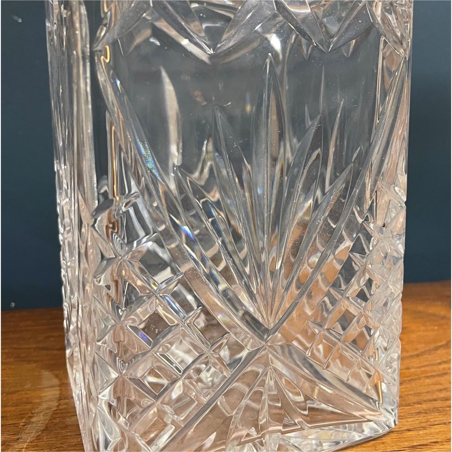 Large Crystal Whisky Decanter - Glass