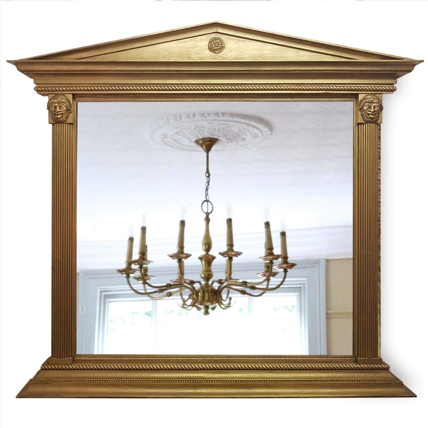 Mirrors - 20th-Century Gilt Overmantel Mirror