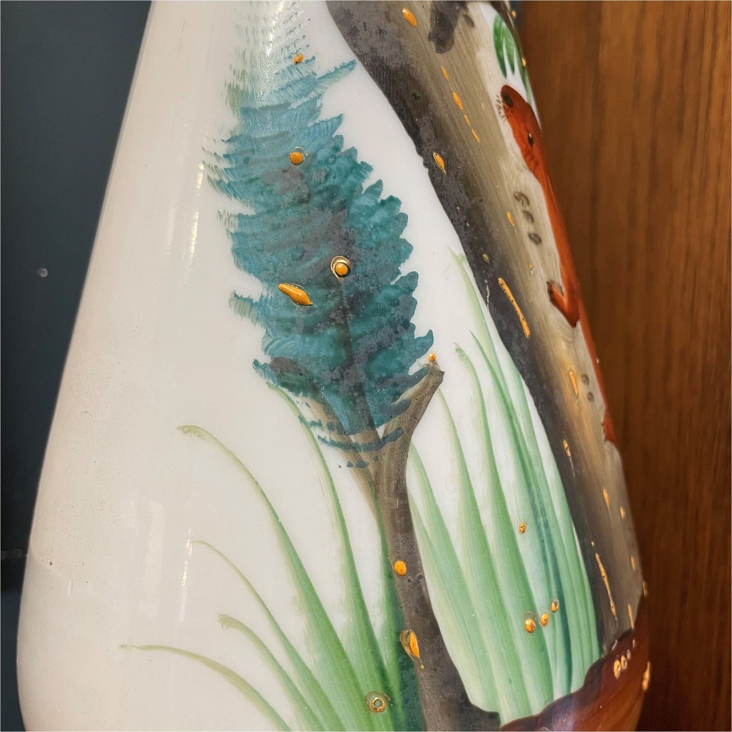 Painted Opaline Glass Light - Lighting