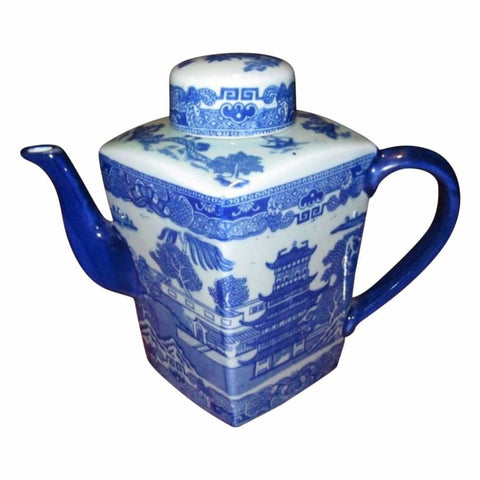 Ceramics - Ringtons Willow Teapot Ca. 1930
