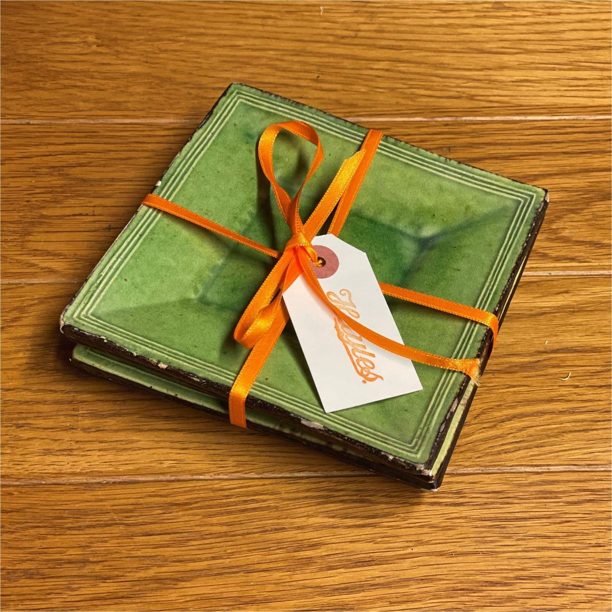 Vintage French Square Plates - Ceramics