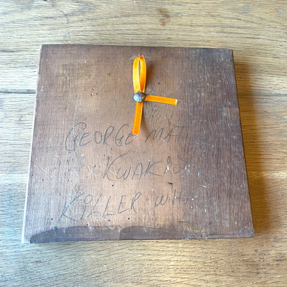 Signed C20 Kwakiuti Wood Mat