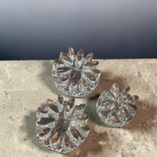 West German Glass Trivets