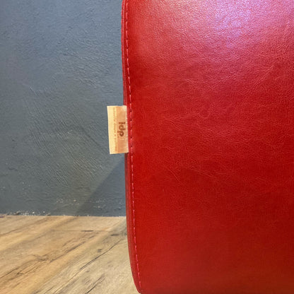 Italian Red Leather Square