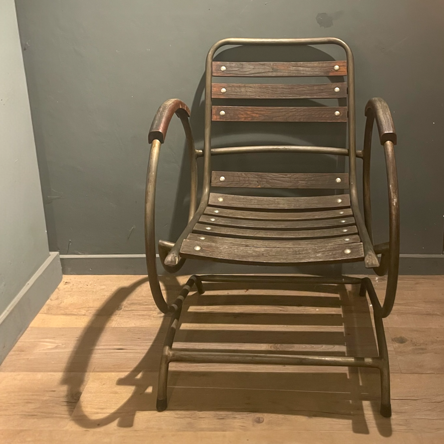 Tubular Metal Armchairs