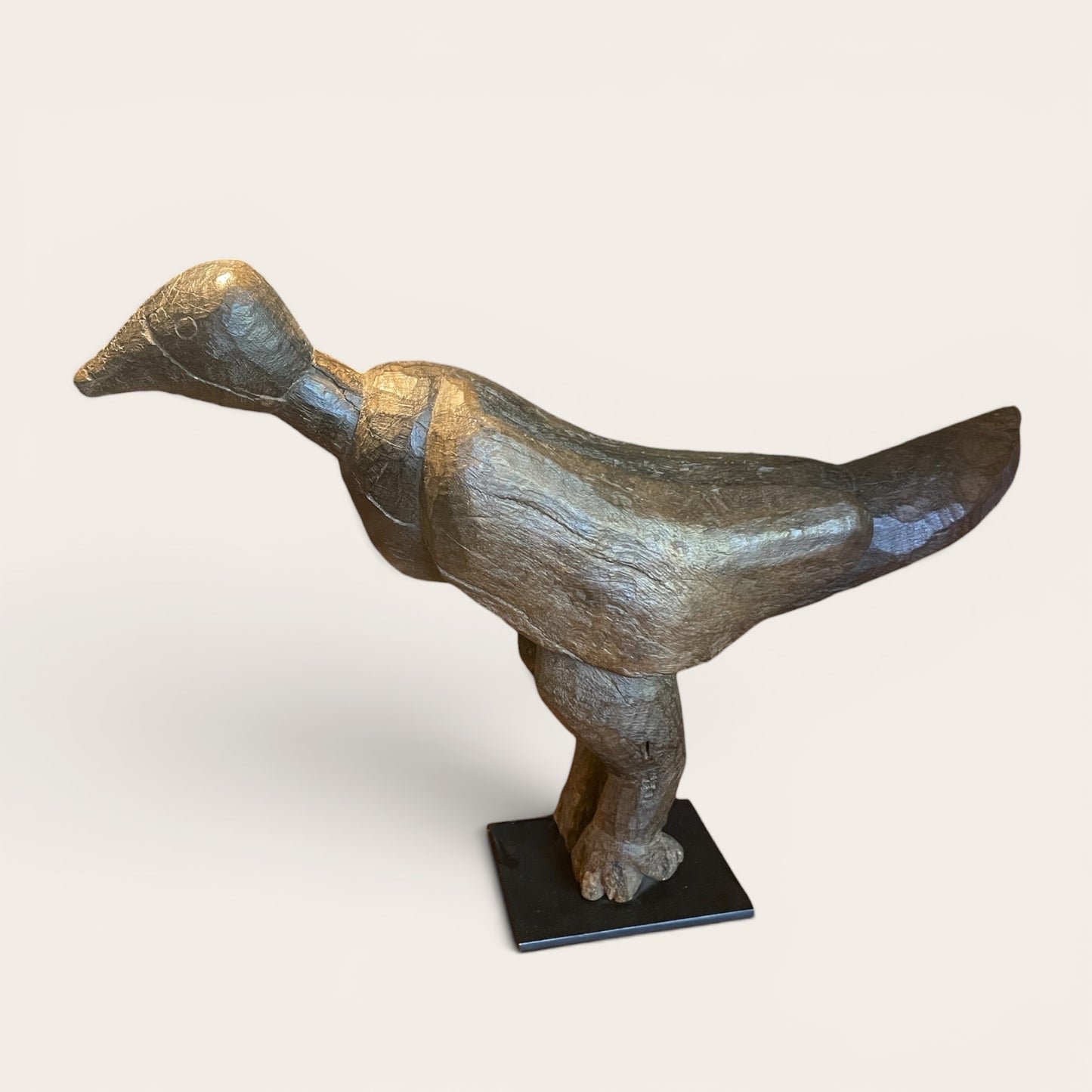 Carved African Bird Sculpture