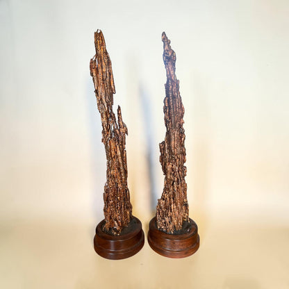 Pair Of Copper Sculptures