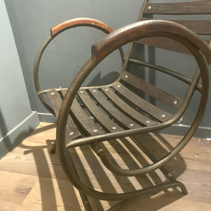 Tubular Metal Armchairs