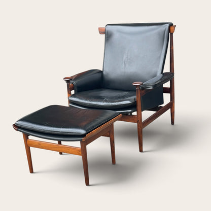 Finn Juhl Rosewood Bwana Chair Set