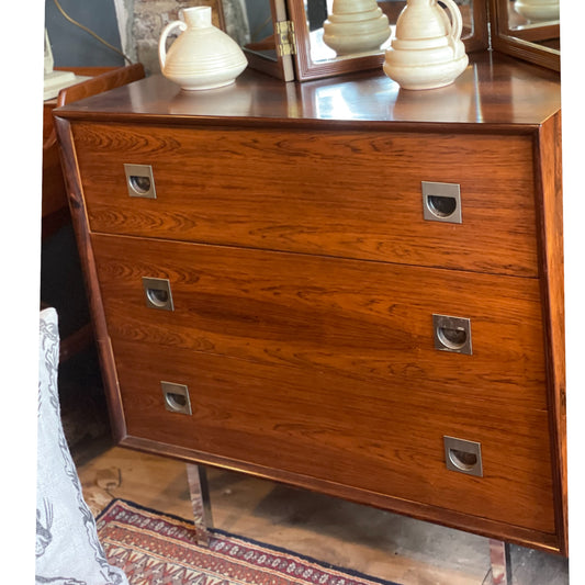Vintage Rosewood Chest Of Drawers