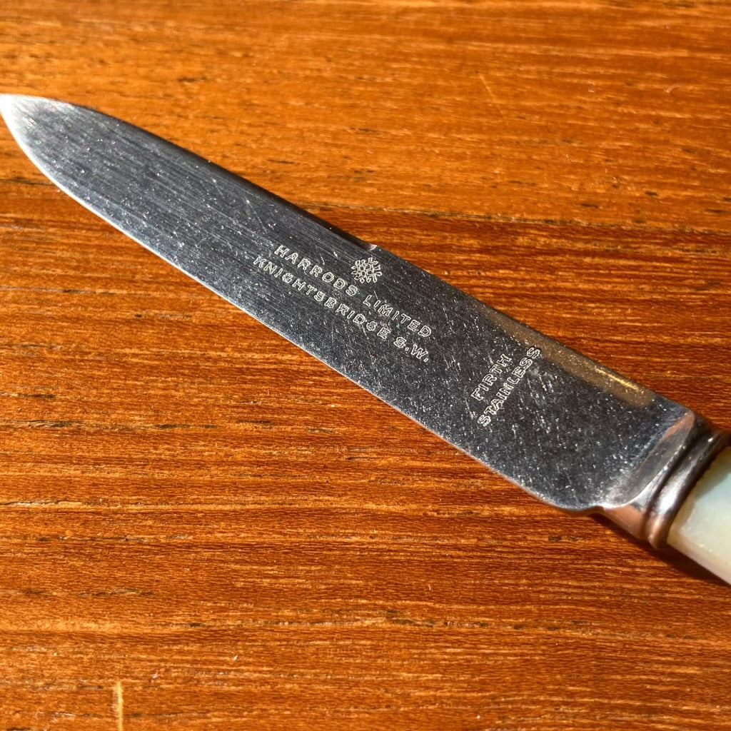 Six Art Deco Fruit Knives