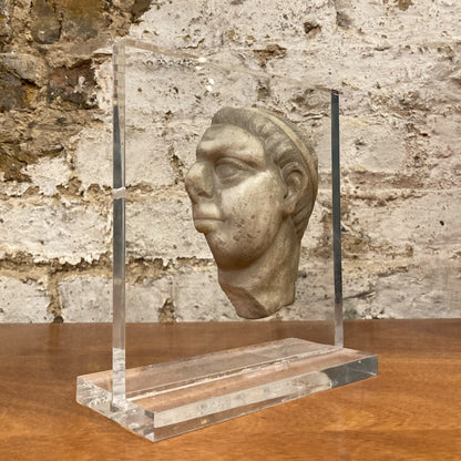 Carved Marble Roman Head