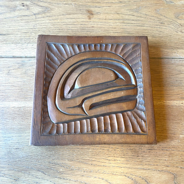 Signed C20 Kwakiuti Wood Mat