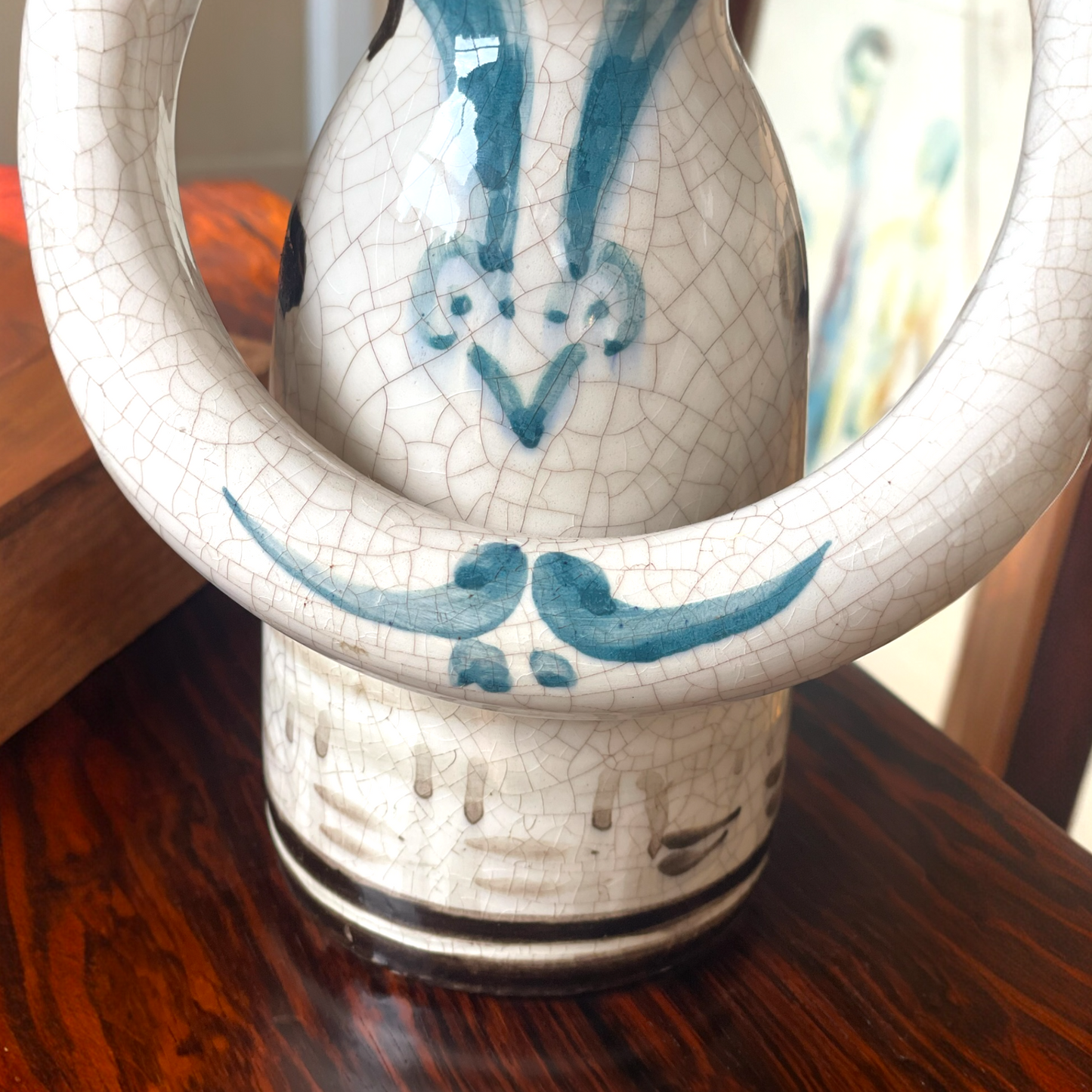 Picasso Style Ceramic Vase