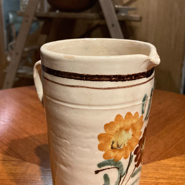 Pretty Brown Stoneware Jug